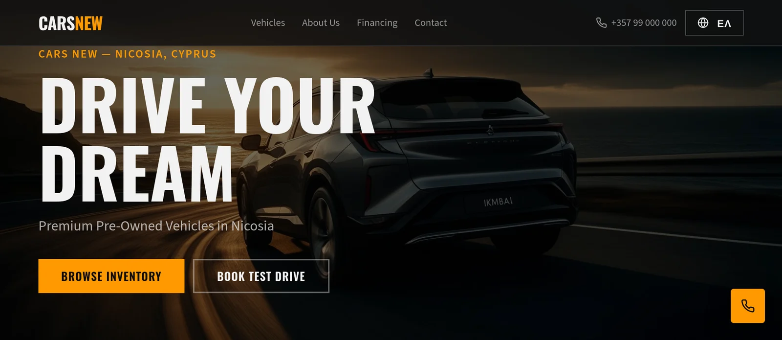Web y panel de gestión para un concesionario de coches de ocasión